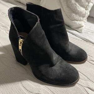Zara Black Suede Ankle Boot